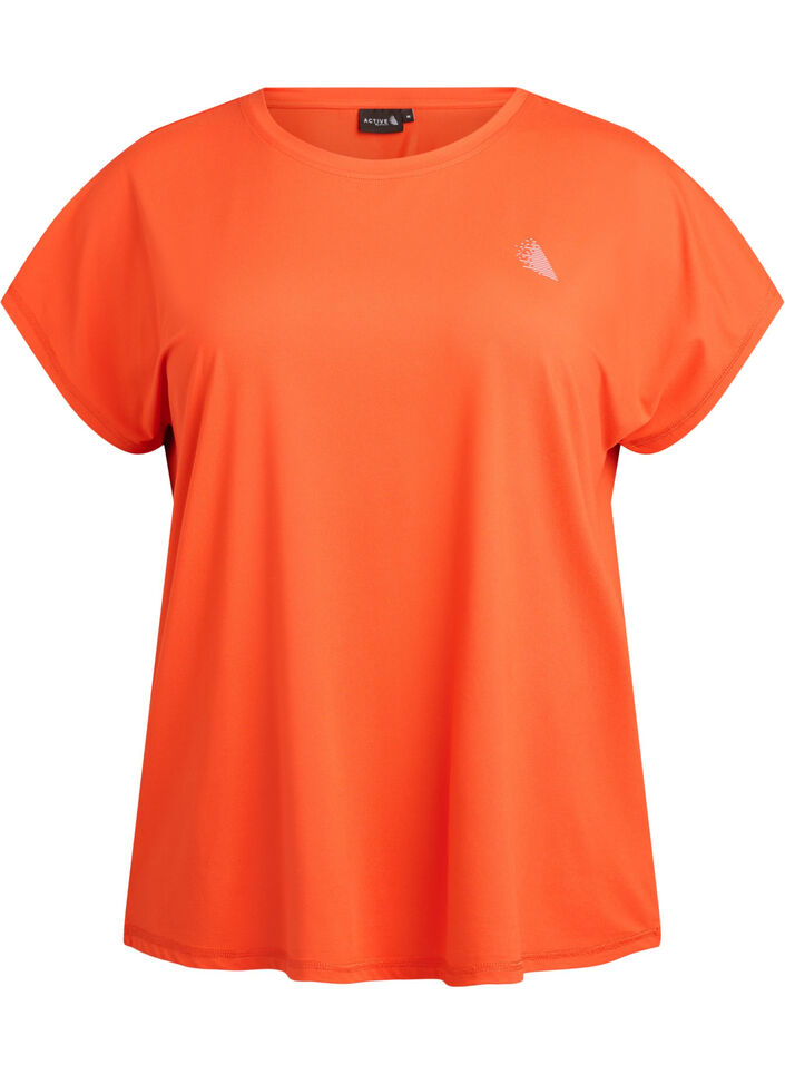 Solid-coloured training T-shirt, Orange, Packshot image number 0