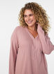Nightgown in organic cotton with eyelet embroidery, Rose, Model image number 3