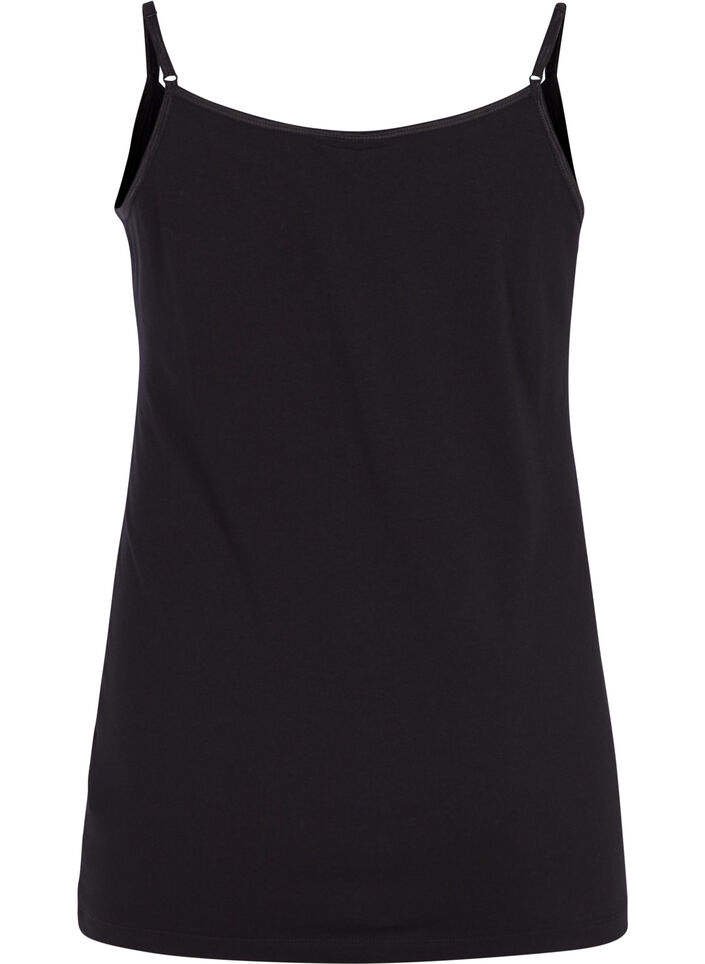 Basic strappy top, Black, Packshot image number 1