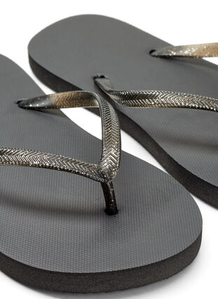 Flip flops with glitter, Black, Packshot image number 2