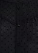 Shirt with a textured dot pattern and embroidery details, Black, Packshot image number 2