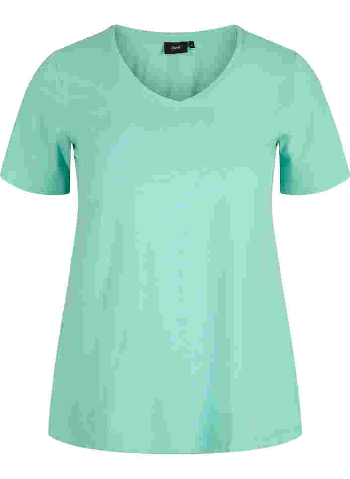 Basic t-shirt, Dusty Jade Green, Packshot image number 0