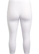 Basic 3/4-length viscose leggings, White, Packshot image number 1