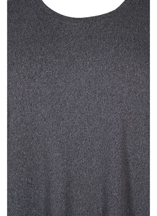 Long sleeve dress with pearl details, Dark Grey Melange, Packshot image number 2
