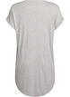 Short sleeve nightgown with text print, Grey, Packshot image number 1