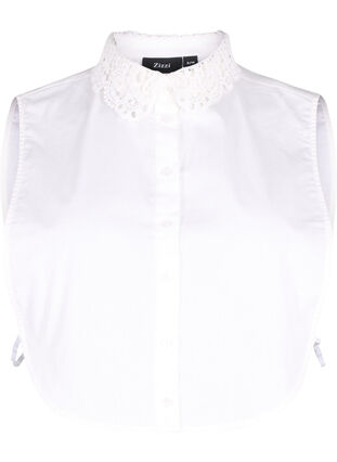 Loose collar with laces, Bright White, Packshot image number 0