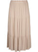 Long skirt with elasticated waist, Beige, Packshot image number 0