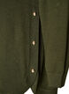 Knitted blouse with side buttons, Green, Packshot image number 3
