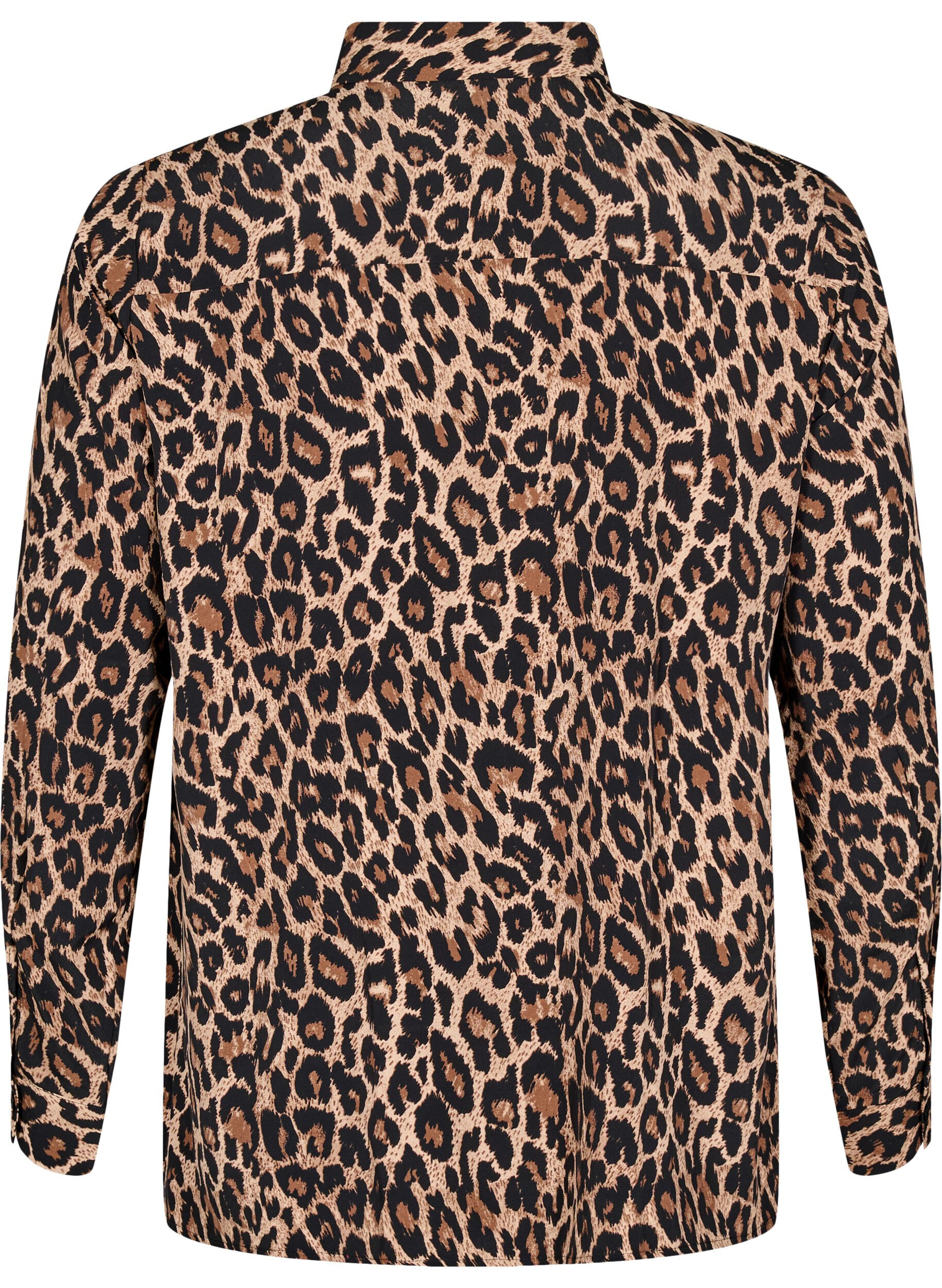 Zizzifashion Leopard print shirt, Brown, Packshot image number 1
