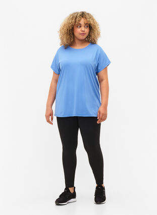 Short-sleeved workout t-shirt, Granada Sky, Model image number 2