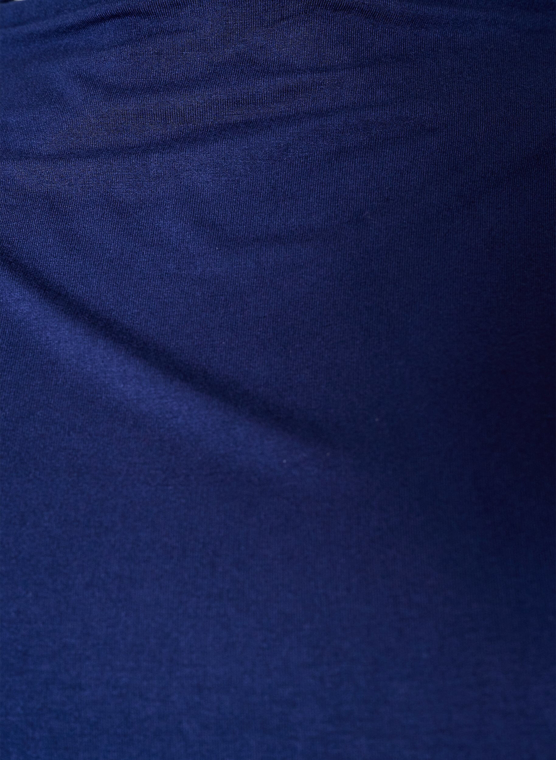 ZizzifashionBlouse with boat neck and balloon fit, Blue, Packshot image number 2