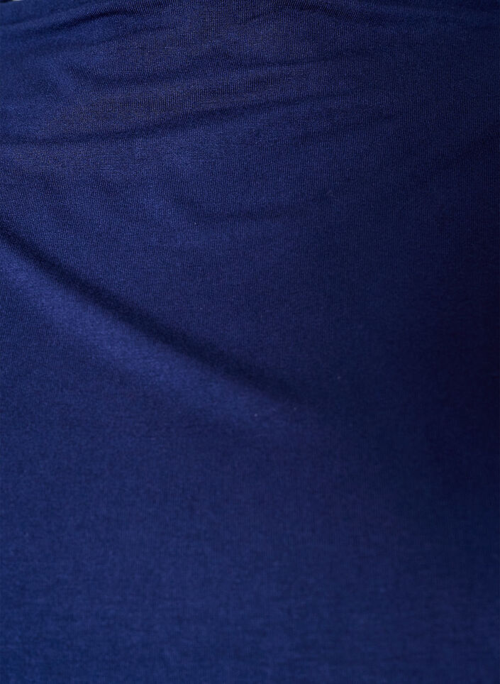 Blouse with boat neck and balloon fit, Blue, Packshot image number 2
