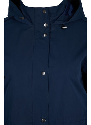Parka jacket with hood and pockets, Navy Blazer, Packshot image number 2