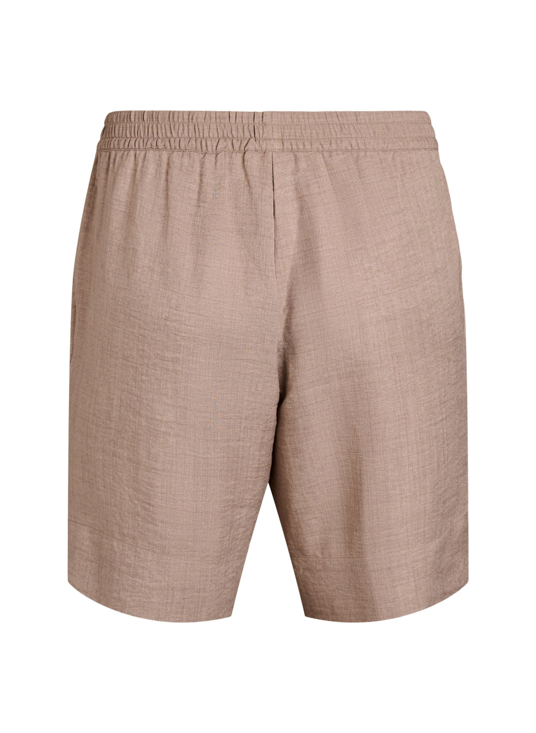 ZizzifashionShorts with pockets and high waist, Brown, Packshot image number 1