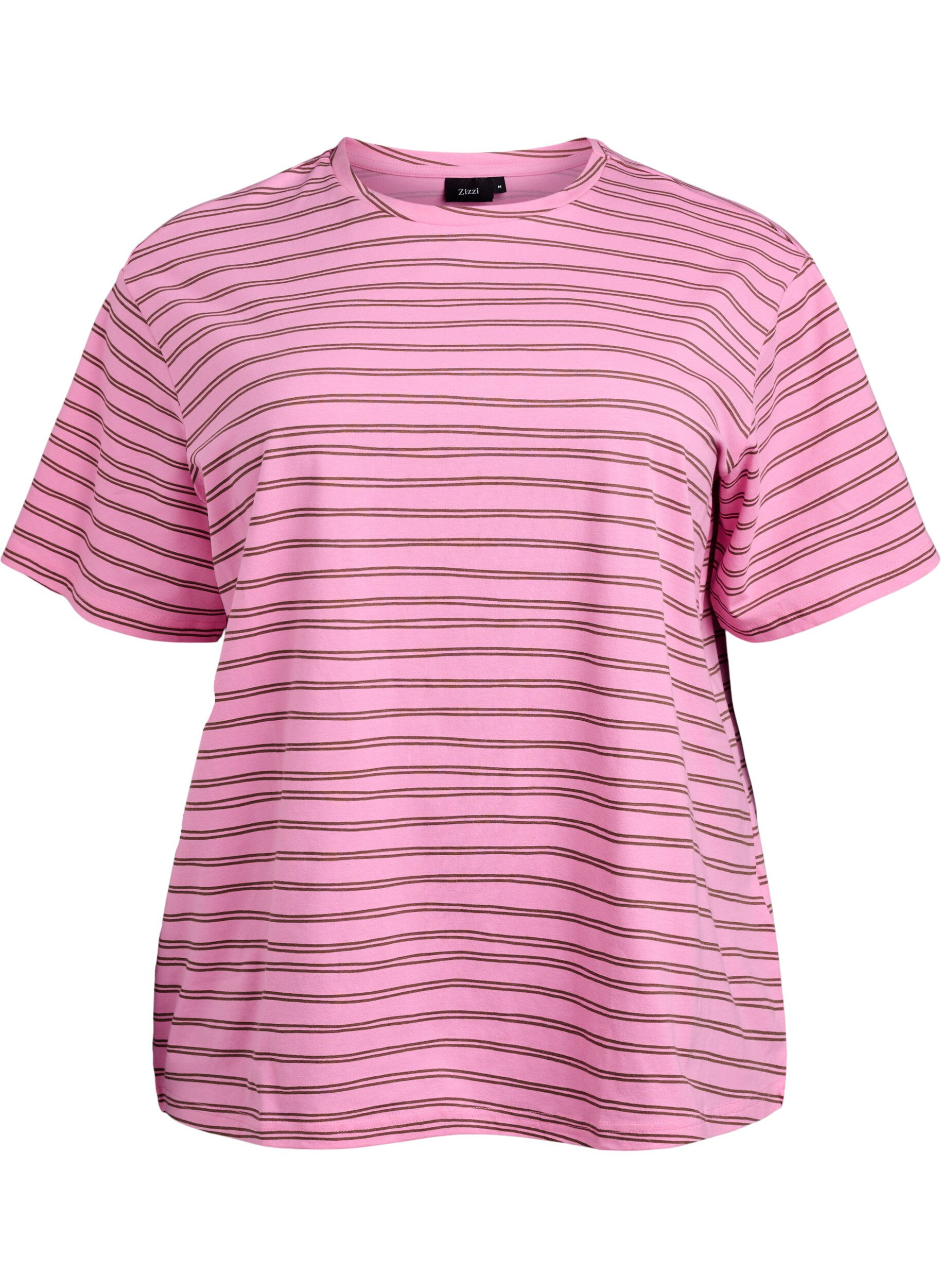 Zizzifashion Striped T-shirt, Pink, Packshot image number 0