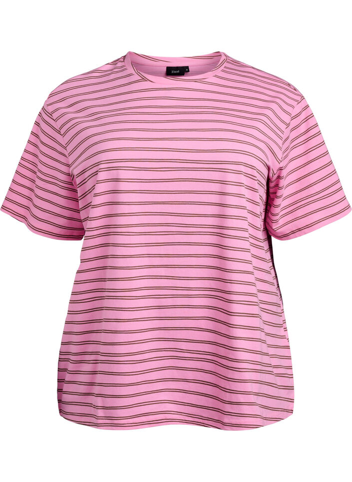 Striped T-shirt, Pink, Packshot image number 0