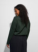 Long-sleeved t-shirt with V-neck and buttons, Green, Model image number 2