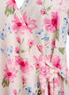 Floral wrap dress with short sleeves, White, Packshot image number 2