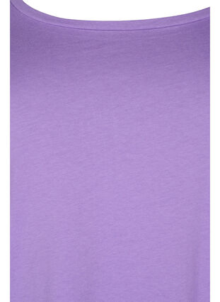 Basic cotton blouse 2-pack, Paisley Purple/Black, Packshot image number 2