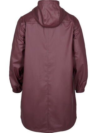 Rain jacket with hood and button fastening, Fudge, Packshot image number 1