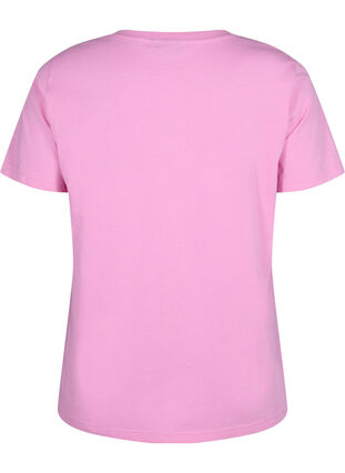 Crew neck cotton T-shirt with print, RoseBloom W. Love, Packshot image number 1