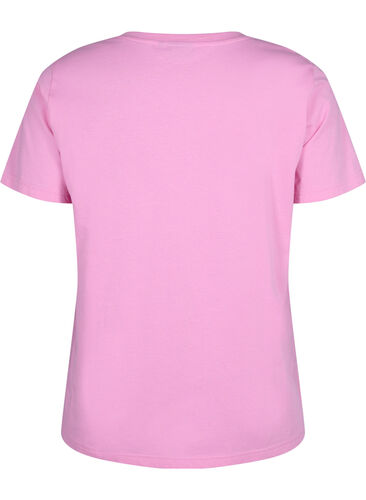 Crew neck cotton T-shirt with print, RoseBloom W. Love, Packshot image number 1