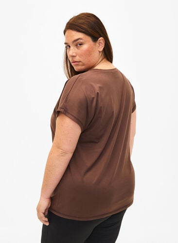 Short-sleeved training t-shirt, Chocolate Martini, Model image number 1