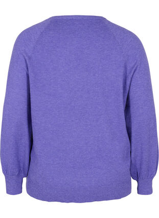 Melange knit jumper, Purple Opulence Mel, Packshot image number 1