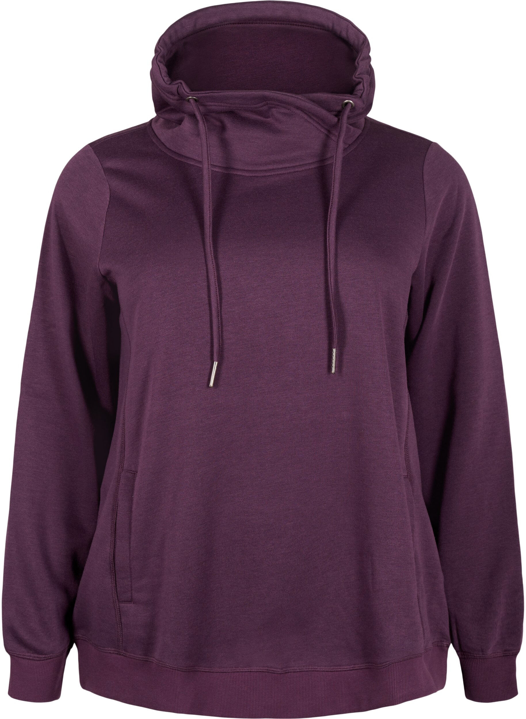 Zizzifashion FLASH - Sweatshirt with high collar, Plum Perfect, Packshot image number 0
