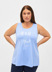 Cotton top with a-shape, Serenity W. Beach, Model