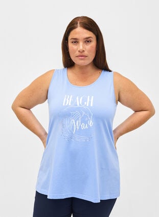 Cotton top with a-shape, Serenity W. Beach, Model image number 0