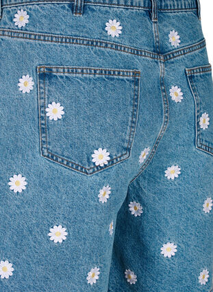 Mille shorts high-waist with embroidered flowers, L.B. Flower, Packshot image number 3