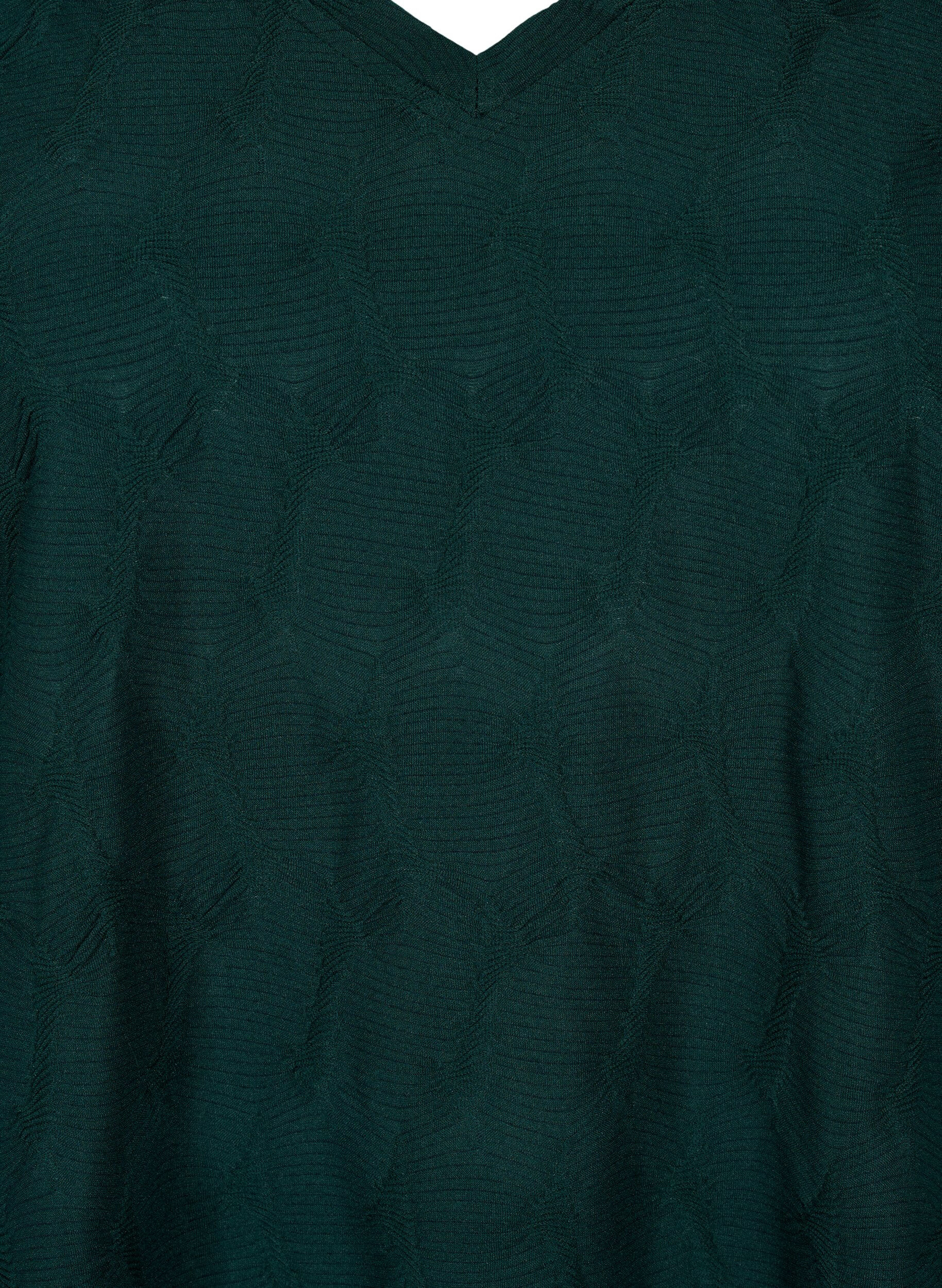 Zizzifashion FLASH - Long sleeve blouse with structure, Scarab, Packshot image number 2