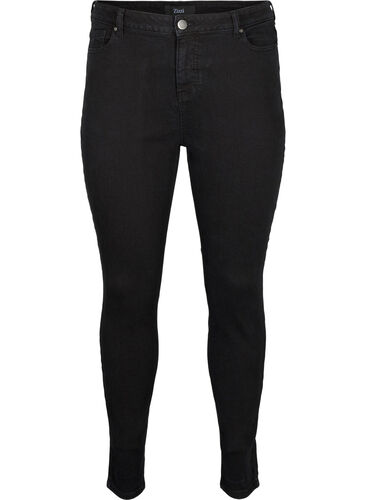 High-waisted Amy jeans with super slim fit, Black, Packshot image number 0