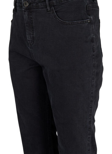 Cropped Vera jeans with straight fit, Black, Packshot image number 2
