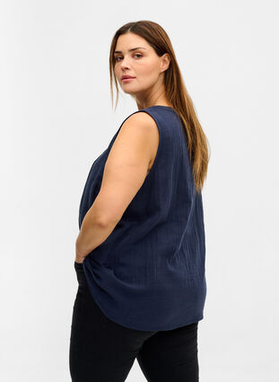 Cotton top with buttons, Night Sky, Model image number 1