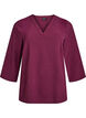 Blouse with 3/4 sleeves, Dark Bordeaux, Packshot image number 0