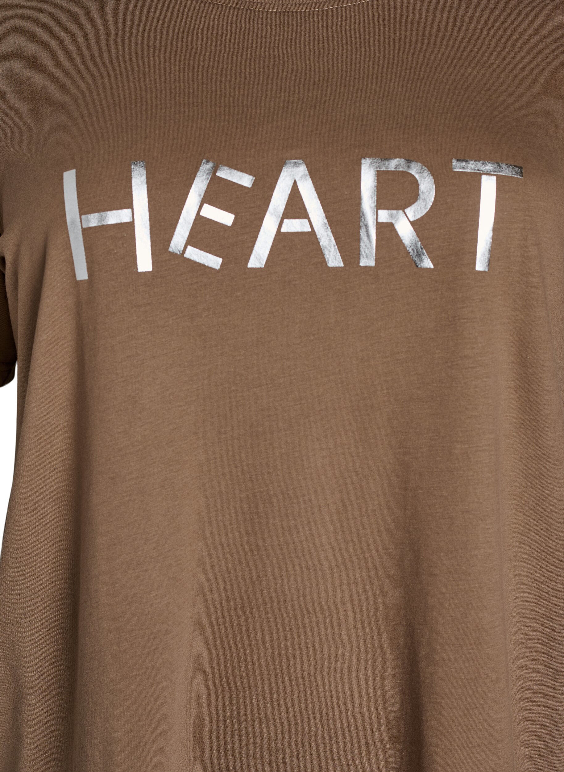 Zizzifashion T-shirt with motif, Brown, Packshot image number 2