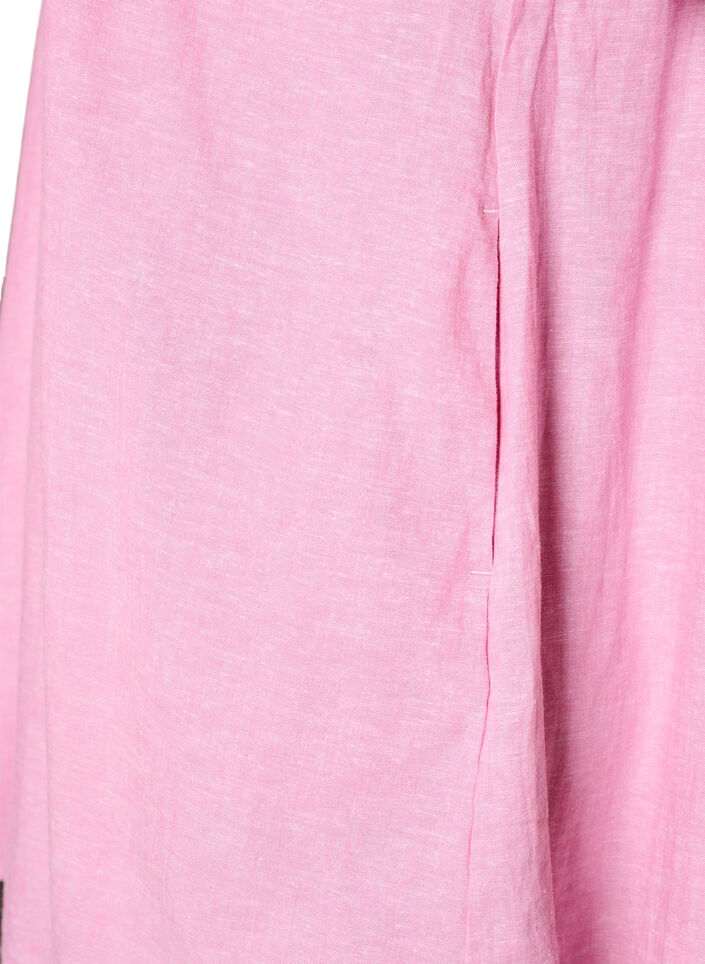 Linen and viscose tunic with A-shape, 2169, Packshot image number 3