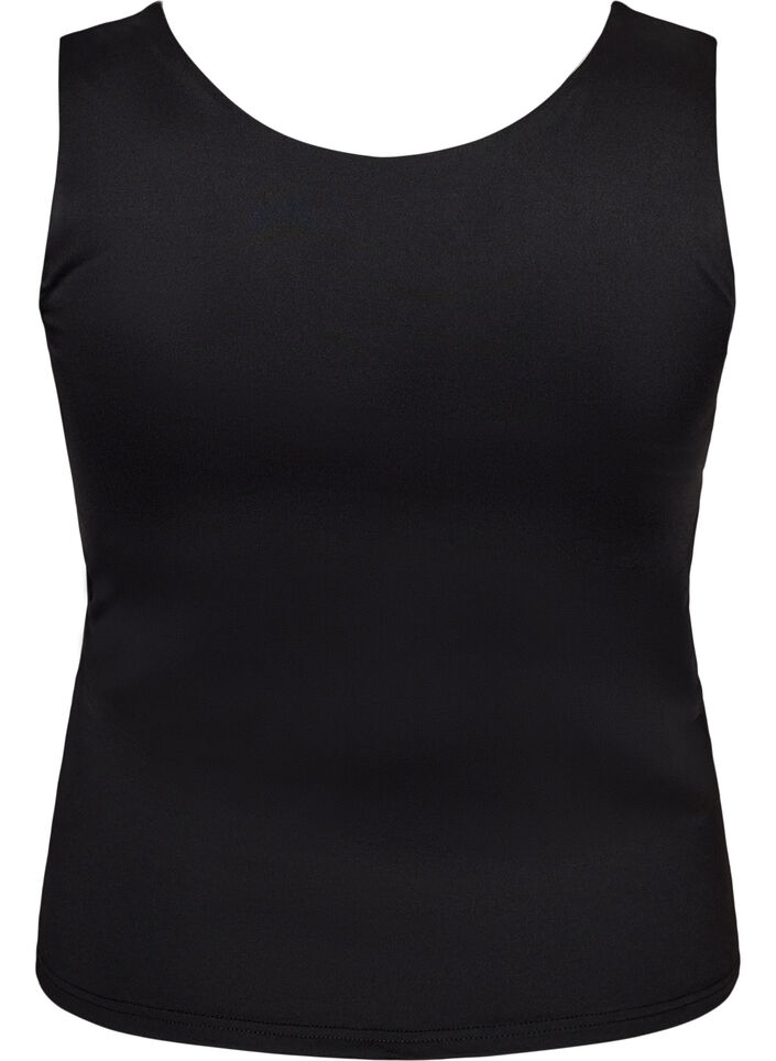Fitted basic top with reversible feature, Black, Packshot image number 1