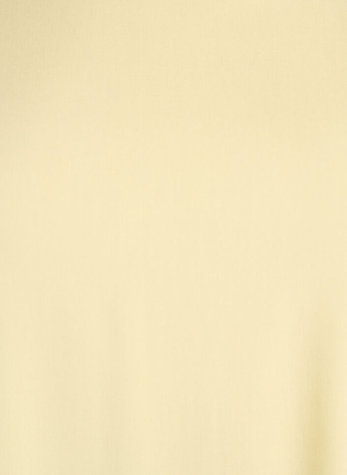Short-sleeved woven blouse with round neck, Yellow, Packshot image number 2