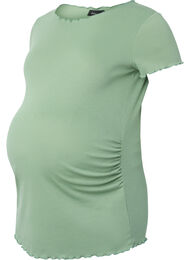 Maternity t-shirt in rib, Green Bay, Packshot