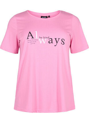 FLASH - T-shirt with motif, Begonia Pink Always, Packshot image number 0