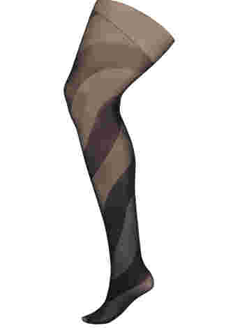 Tights in 50 denier with stripes
