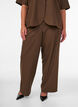 Trousers with glitter and wide legs, Brown, Model image number 2