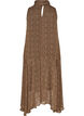 Midi dress in chiffon with leopard print and a tie-waist, Brown, Packshot image number 1