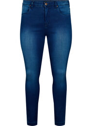 Super slim Amy jeans with high waist, Blue denim, Packshot