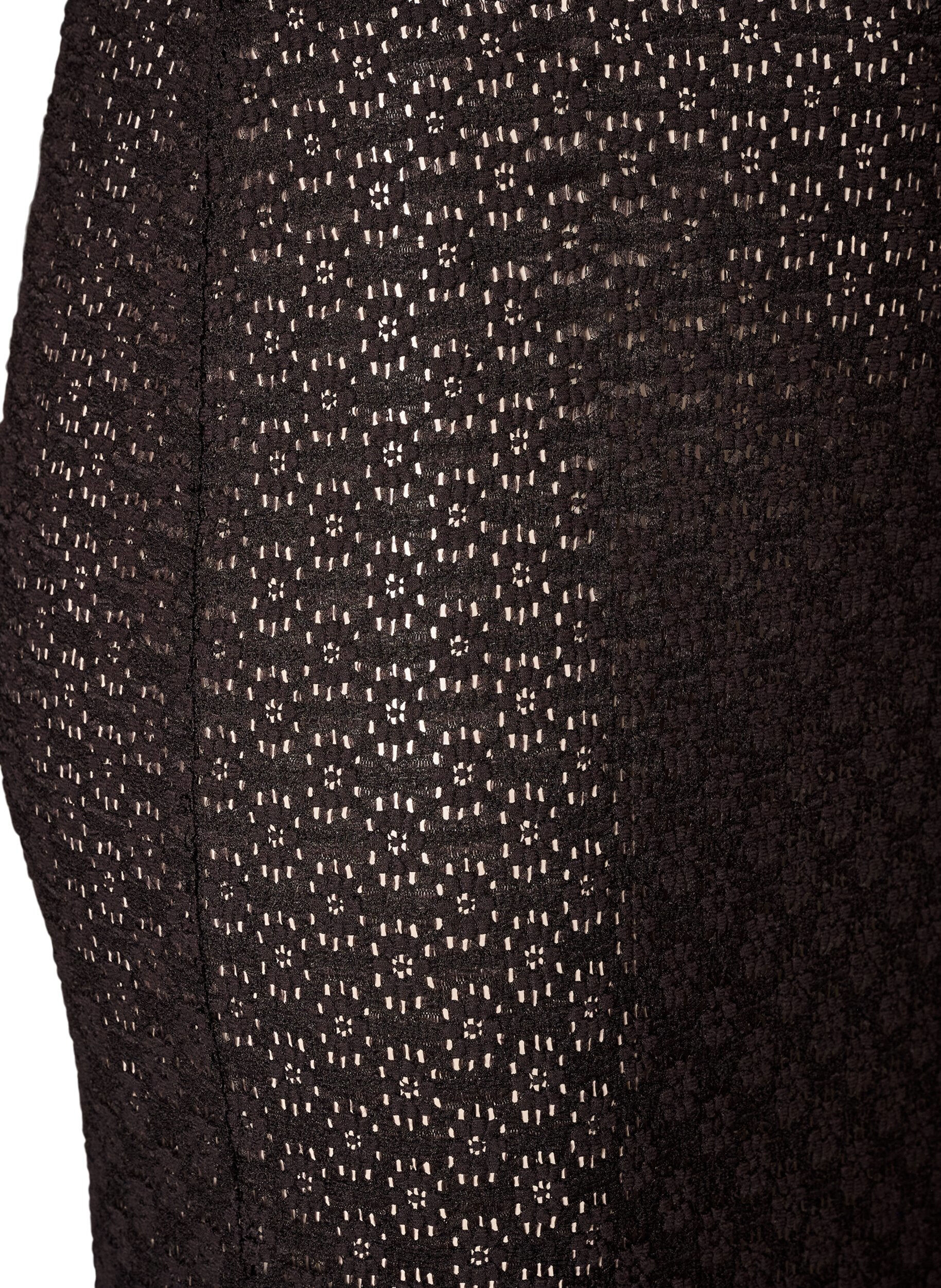 ZizzifashionMaxi skirt with eyelet pattern, Black, Packshot image number 2