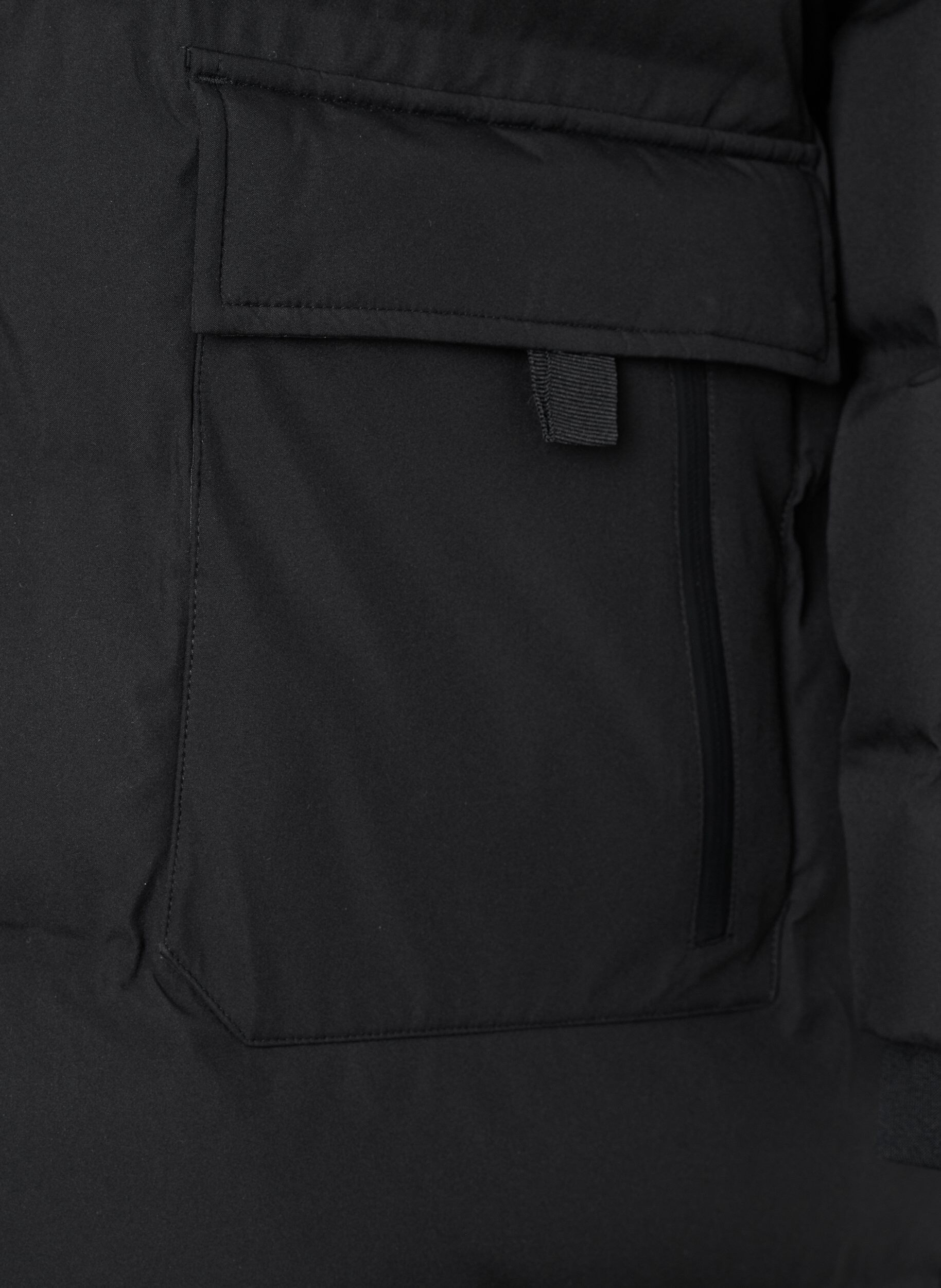 ZizzifashionPuffer coat with hood and pockets, Black, Packshot image number 3
