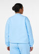 Sweatshirt with high neck and long sleeves, Light Blue, Model image number 2